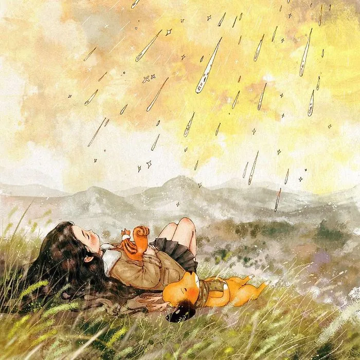 Happiness In Living Alone Revealed In 65 Illustrations By Korean Artist