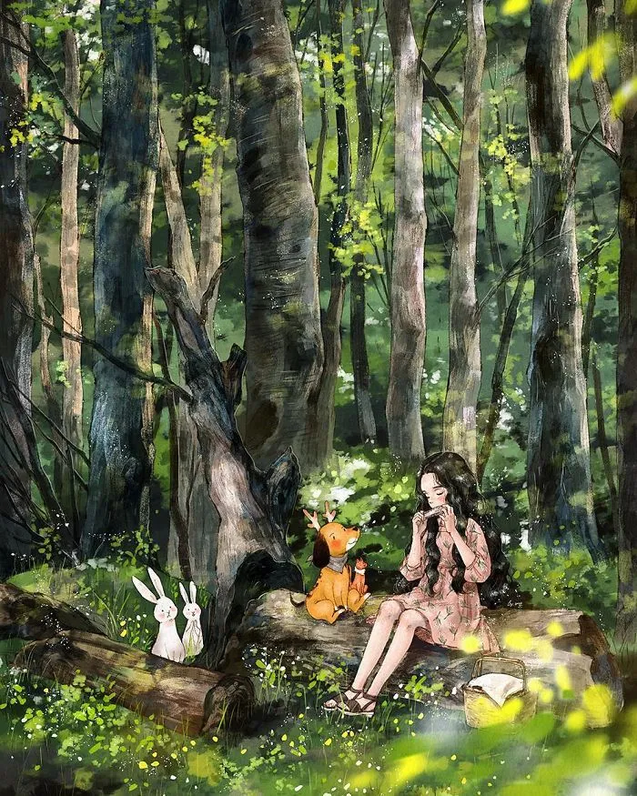 Happiness In Living Alone Revealed In 65 Illustrations By Korean Artist