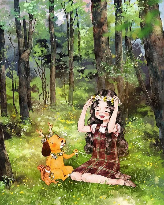 Happiness In Living Alone Revealed In 65 Illustrations By Korean Artist