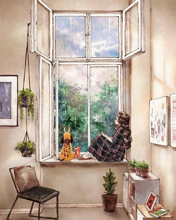 Happiness In Living Alone Revealed In 65 Illustrations By Korean Artist