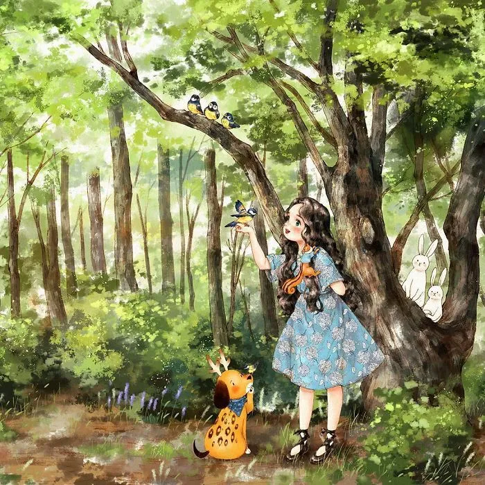 Happiness In Living Alone Revealed In 65 Illustrations By Korean Artist
