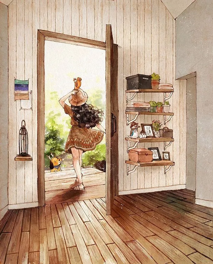 Happiness In Living Alone Revealed In 65 Illustrations By Korean Artist