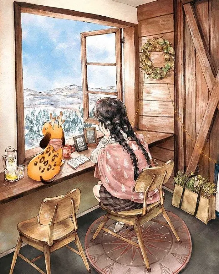 Happiness In Living Alone Revealed In 65 Illustrations By Korean Artist