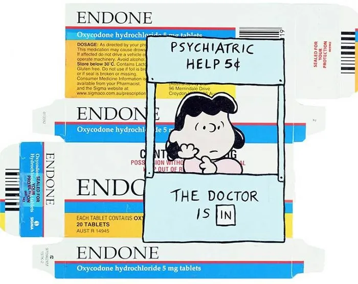 Australian Artist Associates Medicine With Popular Characters By Drawing Them On Packaging
