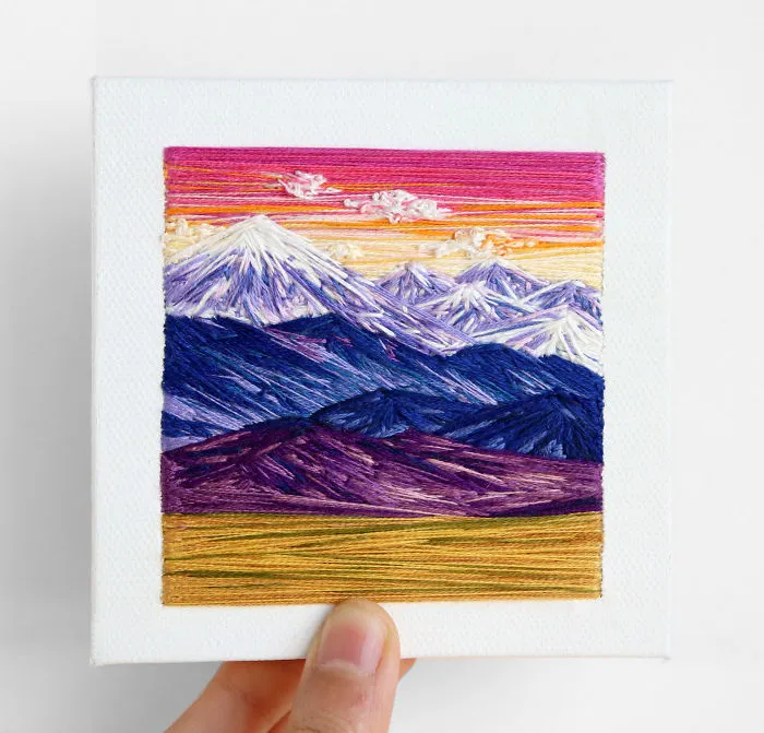35 Colourful Landscapes That I Created Using Needle And Thread