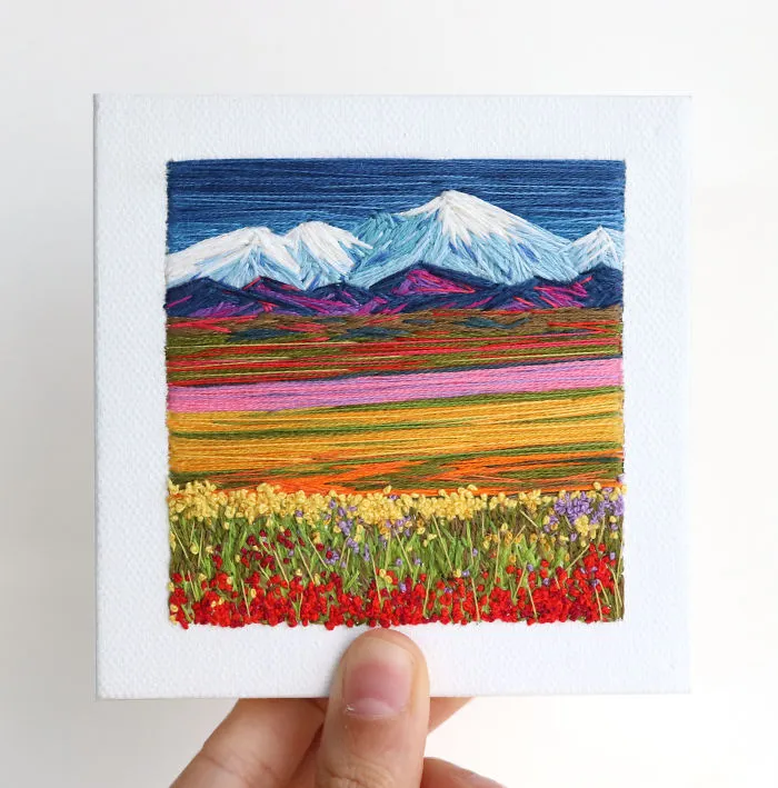 35 Colourful Landscapes That I Created Using Needle And Thread