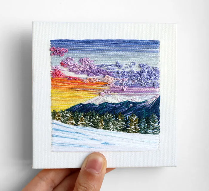 35 Colourful Landscapes That I Created Using Needle And Thread