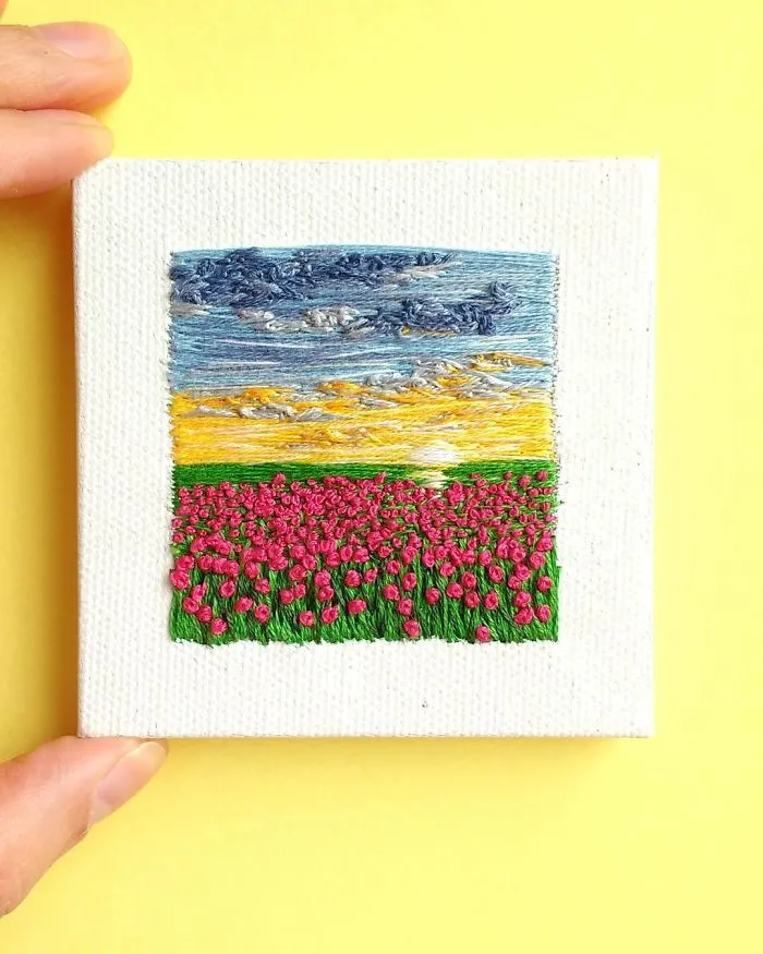 35 Colourful Landscapes That I Created Using Needle And Thread