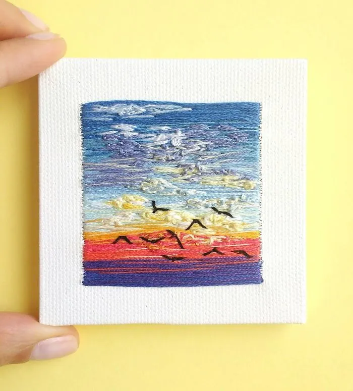 35 Colourful Landscapes That I Created Using Needle And Thread