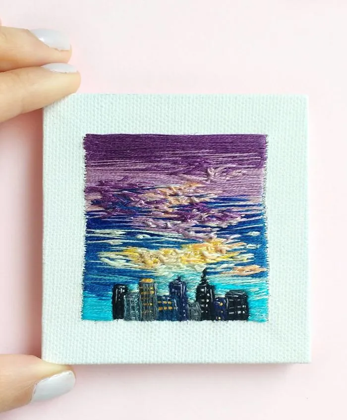 35 Colourful Landscapes That I Created Using Needle And Thread