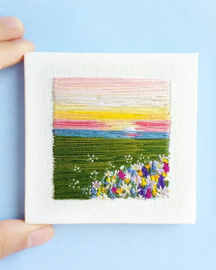 35 Colourful Landscapes That I Created Using Needle And Thread