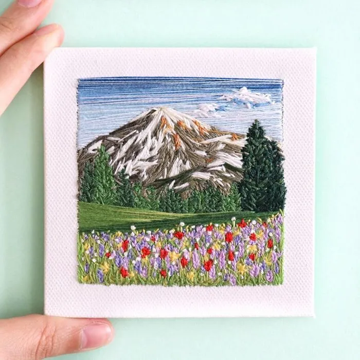 35 Colourful Landscapes That I Created Using Needle And Thread