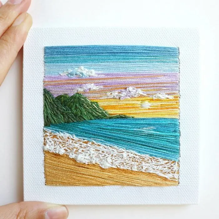 35 Colourful Landscapes That I Created Using Needle And Thread