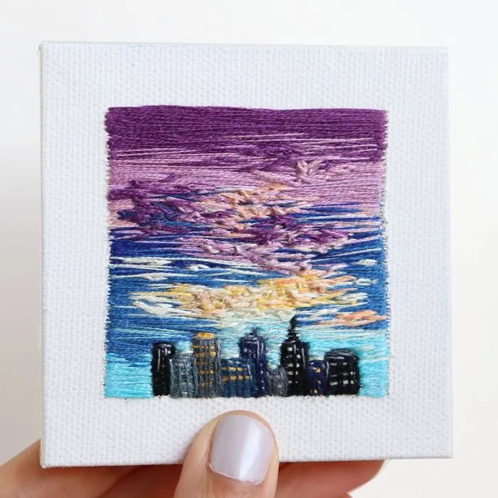 35 Colourful Landscapes That I Created Using Needle And Thread