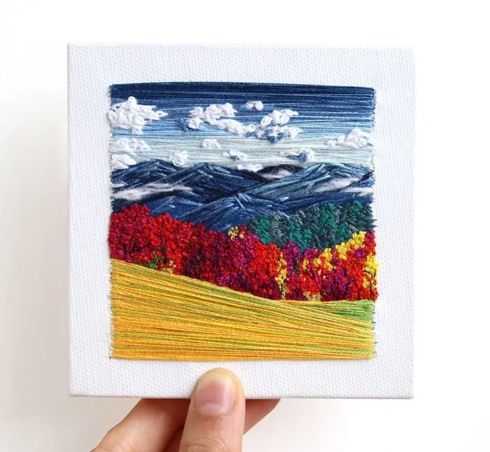 35 Colourful Landscapes That I Created Using Needle And Thread