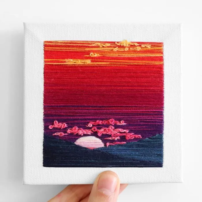 35 Colourful Landscapes That I Created Using Needle And Thread
