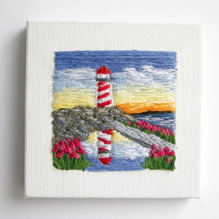 35 Colourful Landscapes That I Created Using Needle And Thread