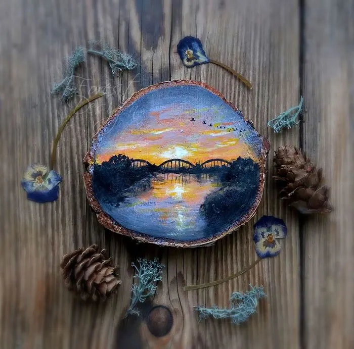 My 30 Magical Paintings On Wood That Are Inspired By Forests