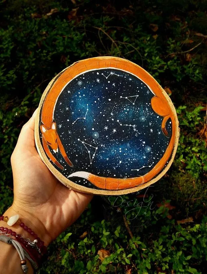 My 30 Magical Paintings On Wood That Are Inspired By Forests