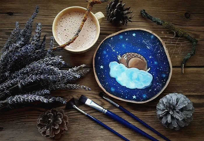 My 30 Magical Paintings On Wood That Are Inspired By Forests