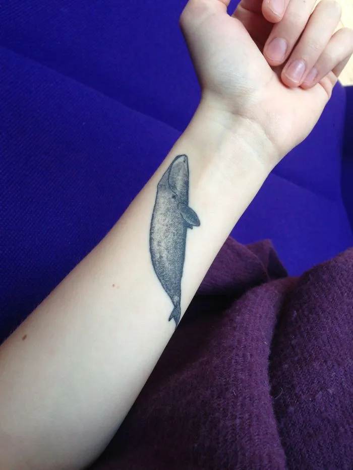 I Was Suffering From Depression When I Applied For A Semester Abroad In The Arctic Circle, Successfully Improved My Mental Health And Had The Greatest Experience Of My Life. The Bowhead Whale Reminds Me That There Are Still Parts Of The World, To Be Explored And The Tattoo Reminds Me That I Am Capable Of Anything