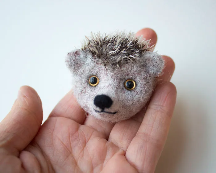 19 Of My Handmade Felted Animal Brooches
