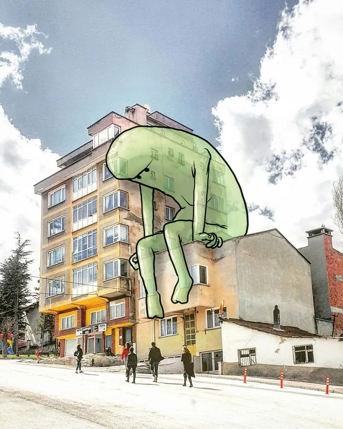 I’m An Architect Who Illustrates The Secret Life Of Giants In The Streets Of Turkish Cities