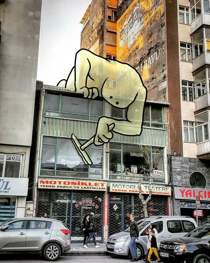 I’m An Architect Who Illustrates The Secret Life Of Giants In The Streets Of Turkish Cities