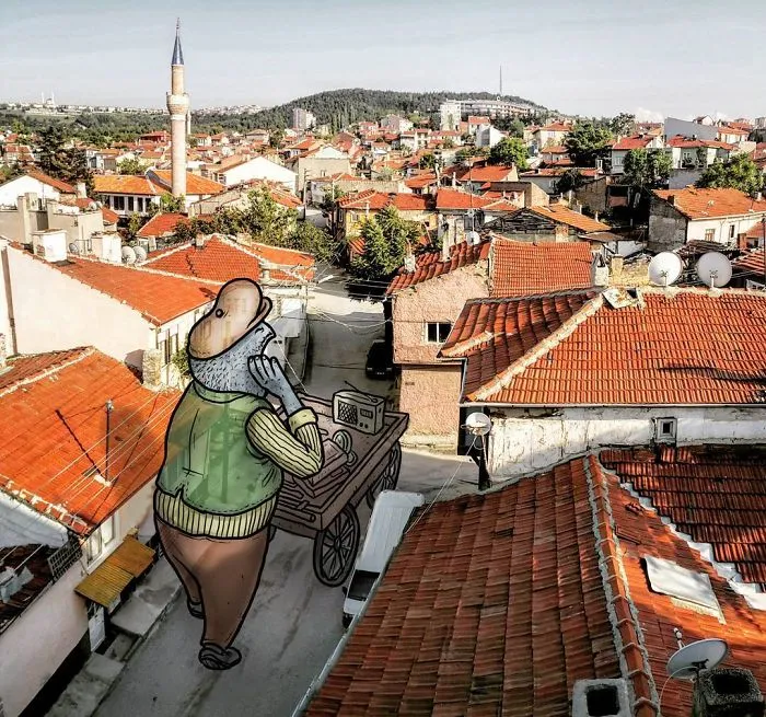 I’m An Architect Who Illustrates The Secret Life Of Giants In The Streets Of Turkish Cities