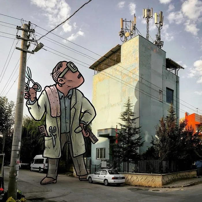 I’m An Architect Who Illustrates The Secret Life Of Giants In The Streets Of Turkish Cities
