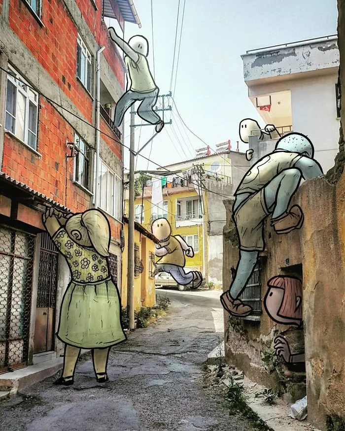 I’m An Architect Who Illustrates The Secret Life Of Giants In The Streets Of Turkish Cities