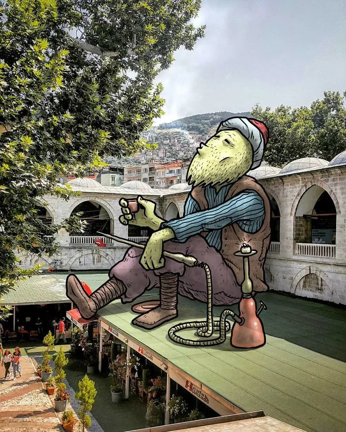 I’m An Architect Who Illustrates The Secret Life Of Giants In The Streets Of Turkish Cities