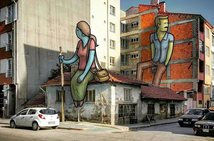 I’m An Architect Who Illustrates The Secret Life Of Giants In The Streets Of Turkish Cities