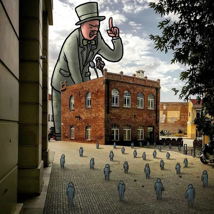 I’m An Architect Who Illustrates The Secret Life Of Giants In The Streets Of Turkish Cities