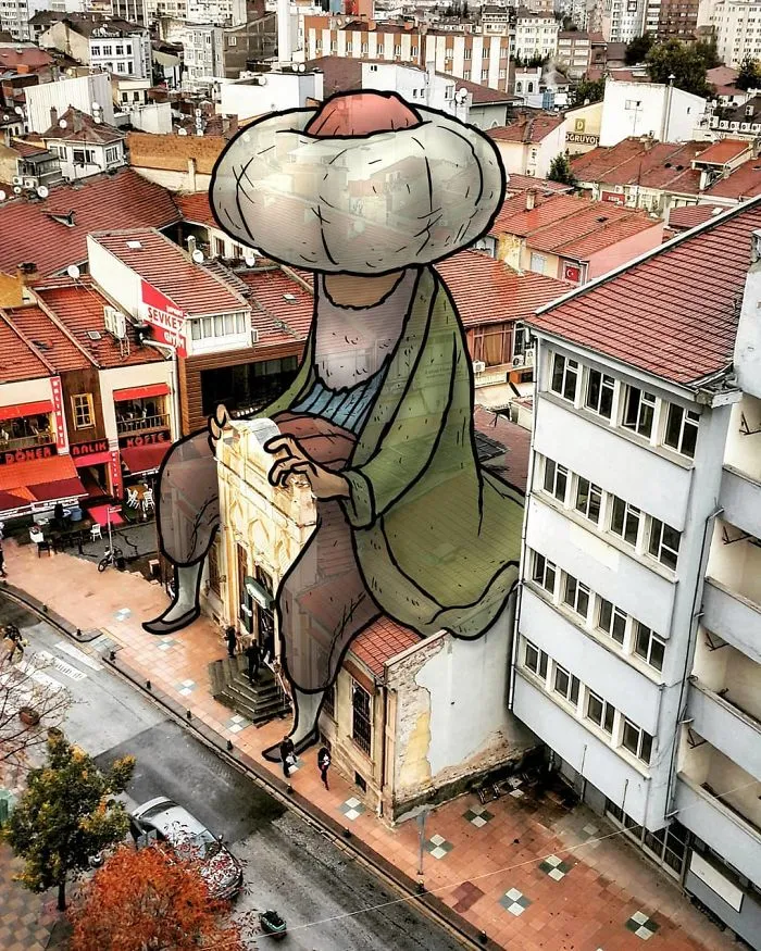 I’m An Architect Who Illustrates The Secret Life Of Giants In The Streets Of Turkish Cities