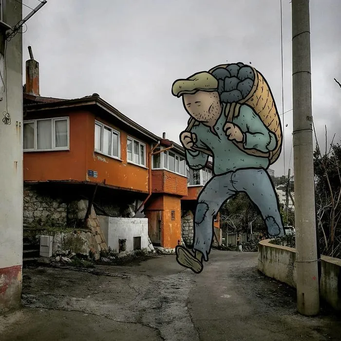 I’m An Architect Who Illustrates The Secret Life Of Giants In The Streets Of Turkish Cities