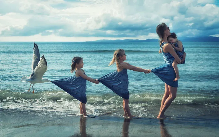 Just A Seagull Pulling My Girls