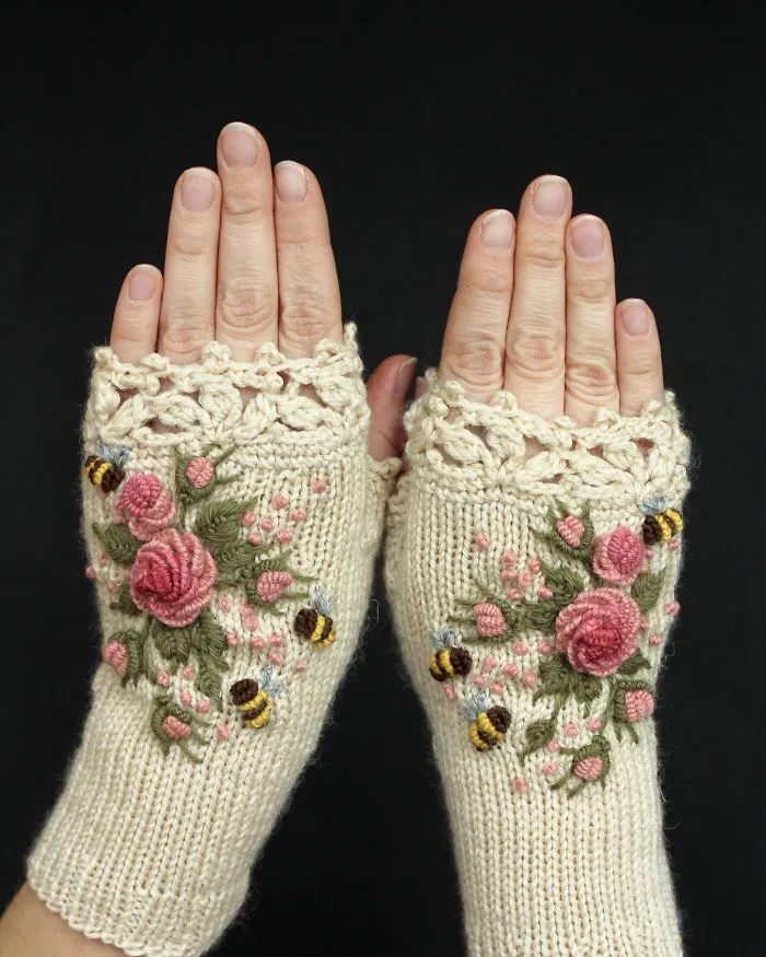 I Make Embroidered Mittens And Gloves That Will Keep Your Hands Warm