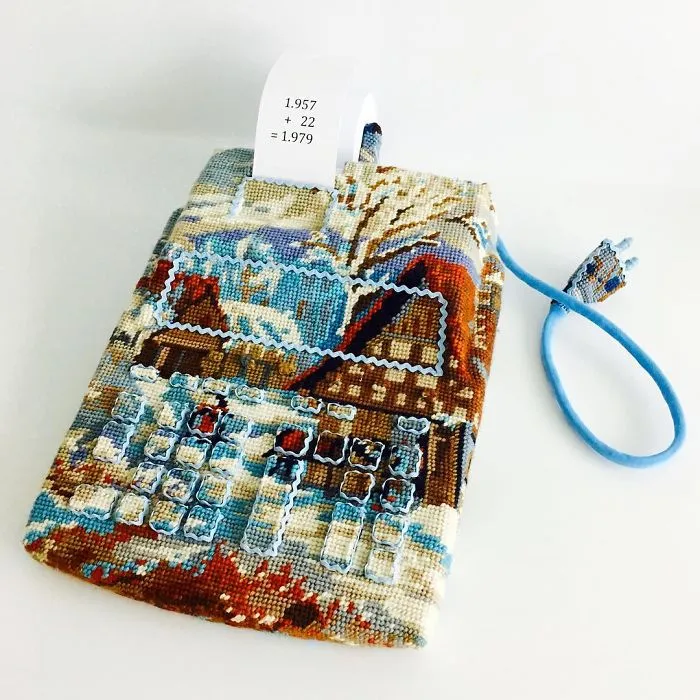 Artist Gives A Second Life To Vintage Household Objects By "Dressing Them Up" In Cross-Stitched Patterns