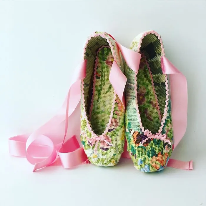 Artist Gives A Second Life To Vintage Household Objects By "Dressing Them Up" In Cross-Stitched Patterns