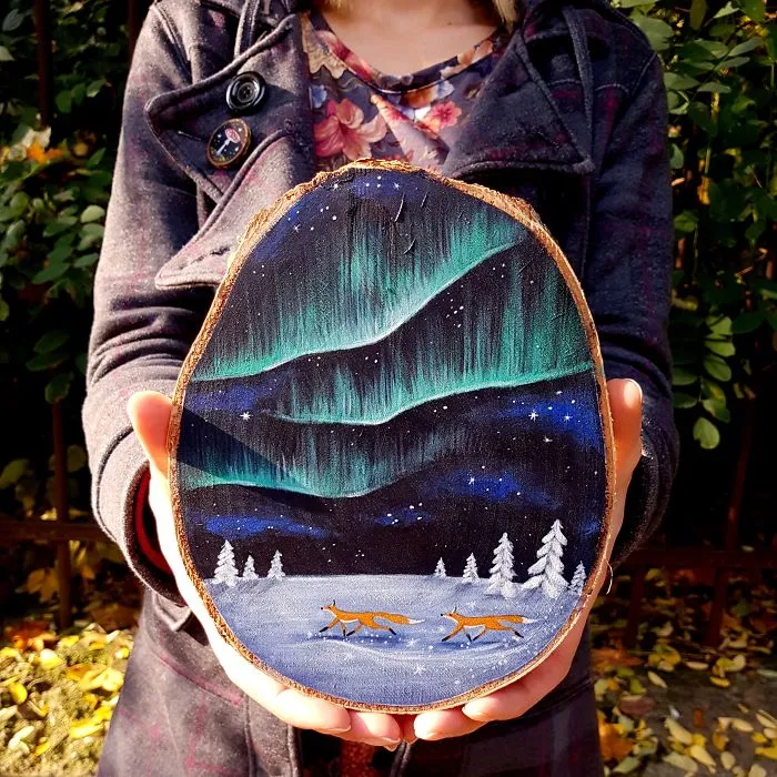 My 30 Magical Paintings On Wood That Are Inspired By Forests