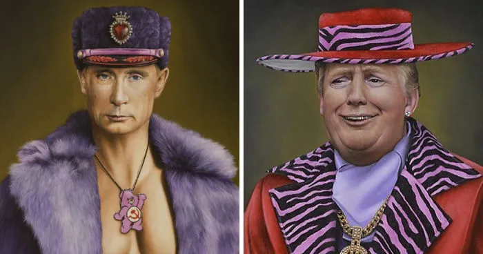 Artist Breaks The Traditional Masculinized Image Of Famous People By Taking Them To Their Pink World