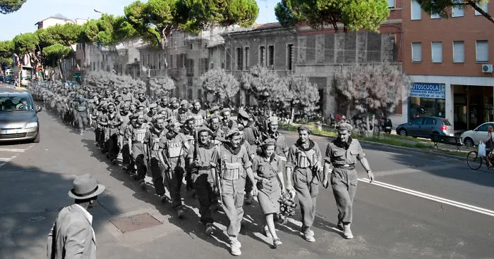 Then And Now: 70 Years After The Liberation Of Ravenna In Italy, Heroes Are Brought To Life
