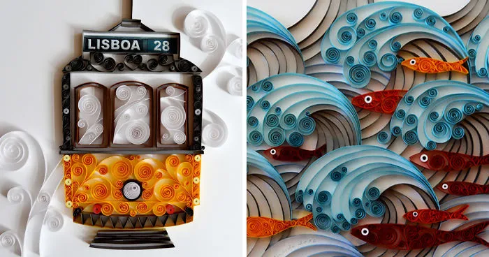 I Made A Portuguese Universe Using The Quilling Technique