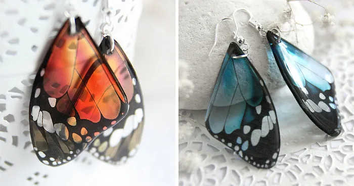 I Create Beautiful Realistic Butterfly Earrings