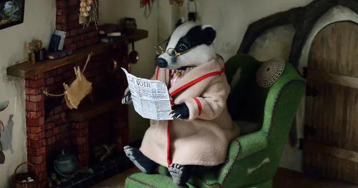 I Made Needle Felted Badger From "The Wind In The Willows"