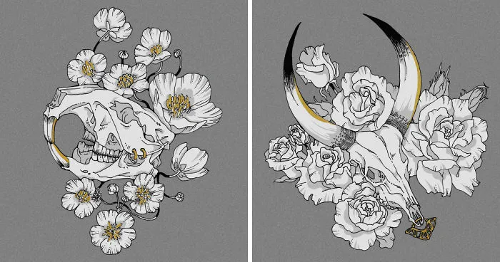 I Created Animal Skull Tattoo Designs Based On The 12 Chinese Zodiacs