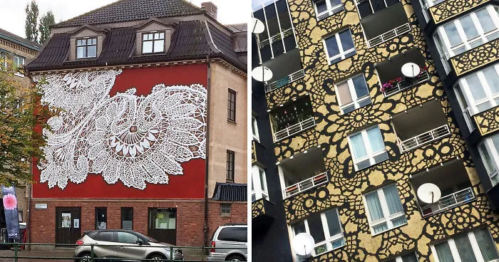 I Cover The Streets With My Art, And Here Are My 30 Lace Artworks (New Pics)