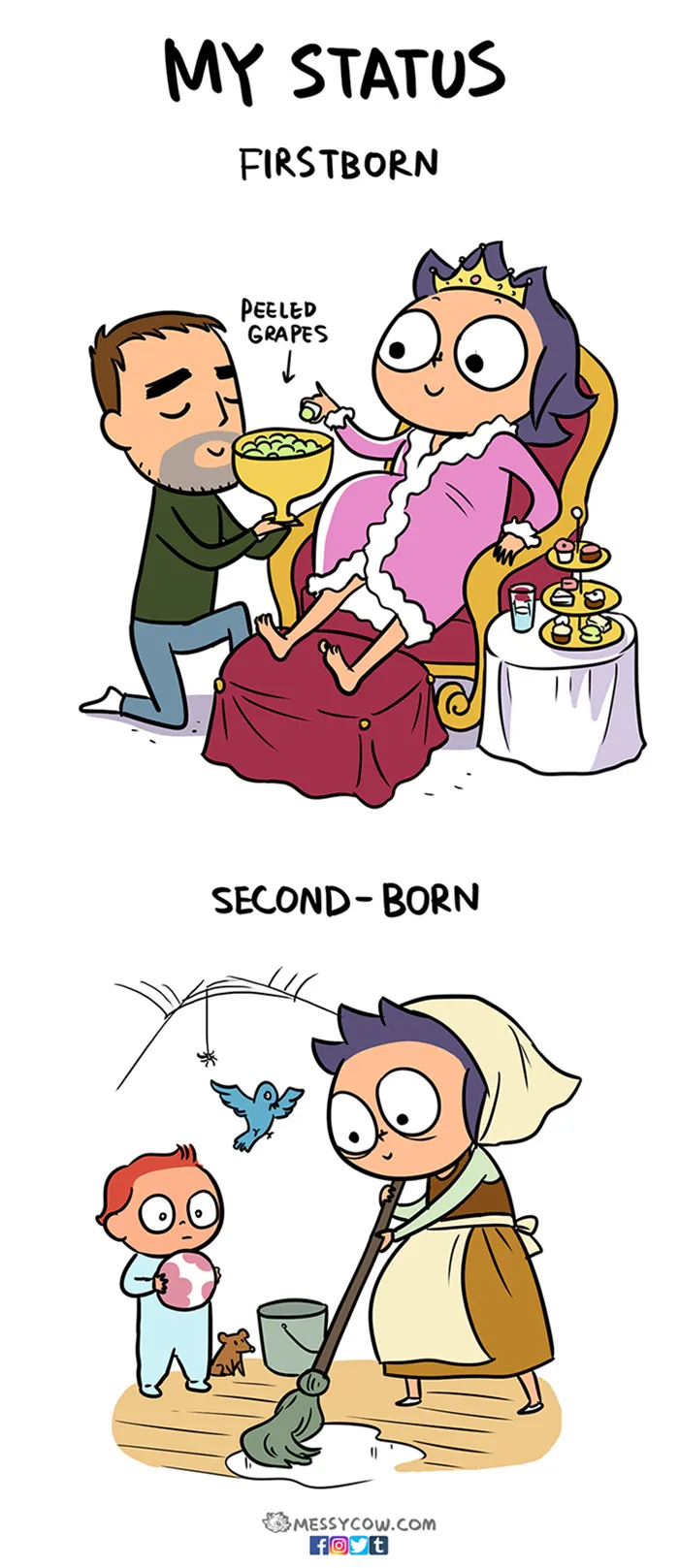 16 Hilariously Honest Comics Reveal The Difference Between Having The First Vs. Second Child
