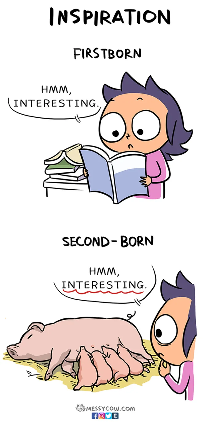 16 Hilariously Honest Comics Reveal The Difference Between Having The First Vs. Second Child